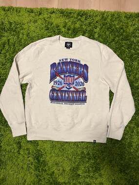 47 Brand New York Rangers Centennial 1926-2026 Crewneck Sweatshirt XL